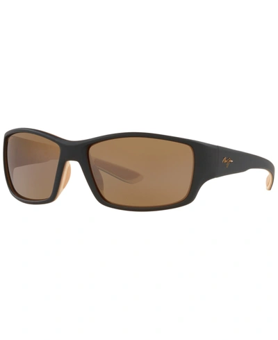 Maui Jim Men's Polarized Sunglasses, Mj000673 Local Kine 61 In Brown Tan