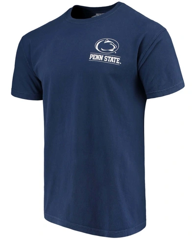 IMAGE ONE MEN'S NAVY PENN STATE NITTANY LIONS COMFORT COLORS CAMPUS ICON T-SHIRT