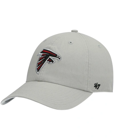 47 Brand Men's Gray Atlanta Falcons Clean Up Adjustable Hat