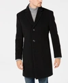 NAUTICA MEN'S BARGE CLASSIC FIT WOOL/CASHMERE BLEND SOLID OVERCOAT