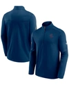 Fanatics Men's Deep Sea Blue Seattle Kraken Authentic Pro Travel And Training Quarter-zip Jacket In Deep Sea Blue