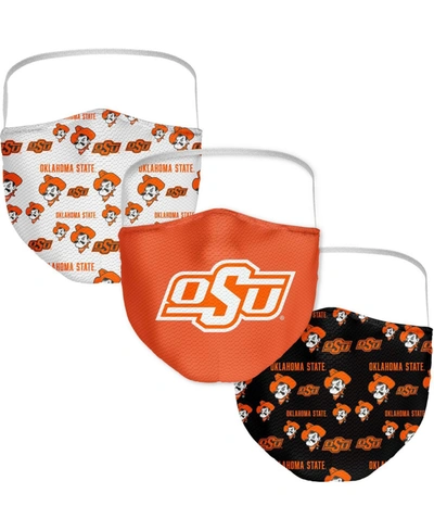 Fanatics Multi Adult Oklahoma State Cowboys All Over Logo Face Covering 3-pack
