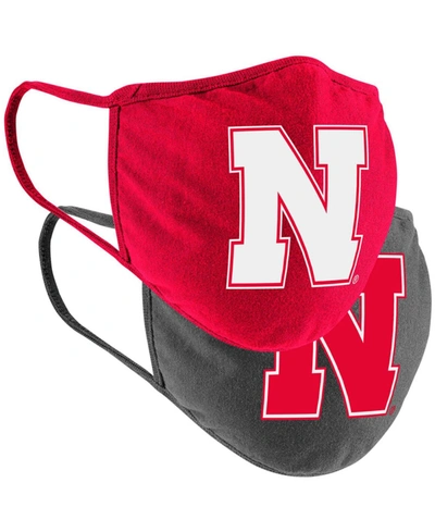 Colosseum Multi Adult Nebraska Huskers Face Covering 2-pack