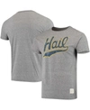 Retro Brand Men's Heather Gray Michigan Wolverines Vintage-inspired Hail Tri-blend T-shirt In Heather Gray