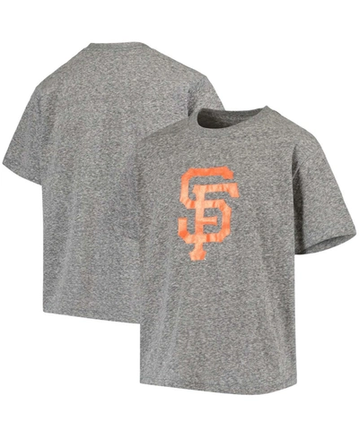 Stitches Kids' Youth Heathered Black San Francisco Giants Snow T-shirt