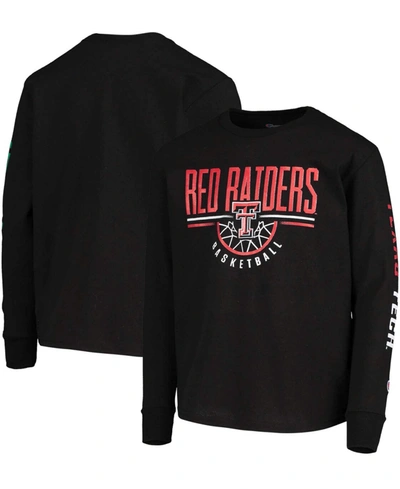 Champion Youth Black Texas Tech Red Raiders Basketball Long Sleeve T-shirt