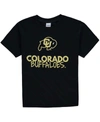 Two Feet Ahead Youth Black Colorado Buffaloes Crew Neck T-shirt In Black