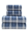 ELITE HOME TORREY LANE FLANNEL 4 PIECE SHEET SET, CALIFORNIA KING BEDDING