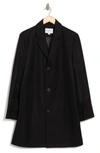 Cole Haan Signature Wool Blend Melton Classic Topper In Black