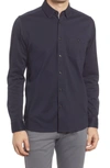 TED BAKER MORTY KNIT BUTTON-UP SHIRT