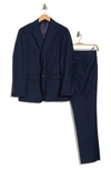 Alton Lane Notch Lapel Suit In Navy Birdseye