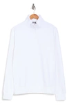 Tailorbyrd Fleece Q-zip Pullover In White