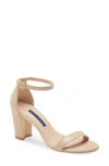 Stuart Weitzman Nearlynude Ankle Strap Sandal In Bambina