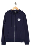 True Religion Core Zip-up Hoodie In Ace Blue