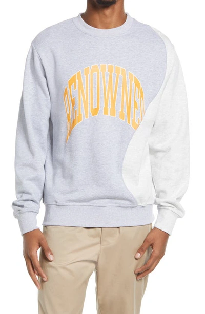 Renowned Men's Lucid Cut Terry Sweatshirt In Heather Grey