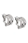 CZ BY KENNETH JAY LANE CZ CURVED DOUBLE SWIRL CUFF EARRINGS