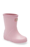 Hunter Kids' First Classic Waterproof Rain Boot In Foxglove