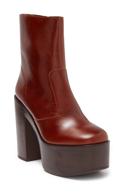 Jeffrey Campbell Leather-colored Ankle Boot In Tan