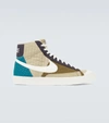 Nike Blazer Mid '77 Toasty "sail/brown Kelp" Sneakers In Rattan/sail-brown Kelp-cave