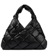 BOTTEGA VENETA PADDED LOCK LARGE LEATHER SHOULDER BAG,P00607308