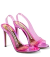 Alexandre Vauthier Woman Sandals Fuchsia Size 7 Plastic In Pink