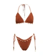 ZIMMERMANN ANDIE CROCHET TRIANGLE BIKINI,P00624349