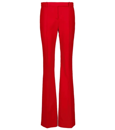 Alexander Mcqueen Classic Suiting Pants In Red