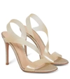 GIANVITO ROSSI METROPOLIS 105 PVC SLINGBACK SANDALS,P00634911