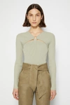 Pre-spring 2022 Ready-to-wear Angelina Hardware Top In Marsh