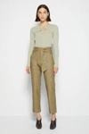 Pre-spring 2022 Ready-to-wear Tessa Vegan Leather Pant In Moss