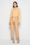 Pre-spring 2022 Ready-to-wear Tessa Vegan Leather Pant In Caramel