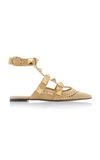 VALENTINO GARAVANI WOMEN'S VALENTINO GARAVANI ROMAN STUD BALLERINA FLATS