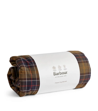 Barbour Tartan Dog Blanket (large) In Brown