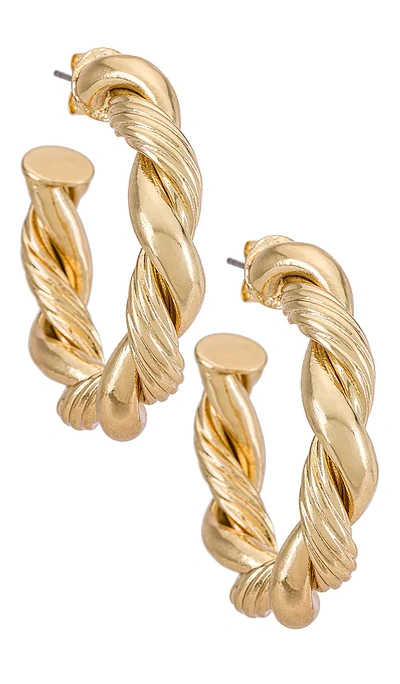 Petit Moments Limelight Hoops In Metallic Gold