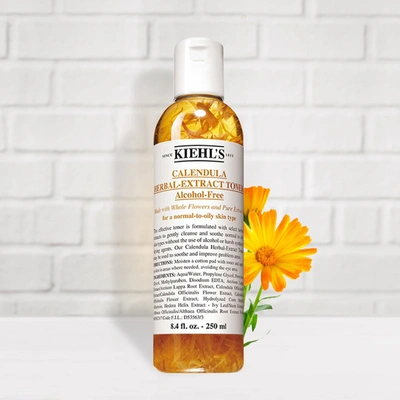 Kiehl's Since 1851 科颜氏 金盏花水250ml爽肤水调理舒缓肌肤植萃补水保湿控油柔肤水 In Gold