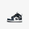 Jordan Babies' 1 Mid Infant/toddler Shoes In Armory Navy,black,white