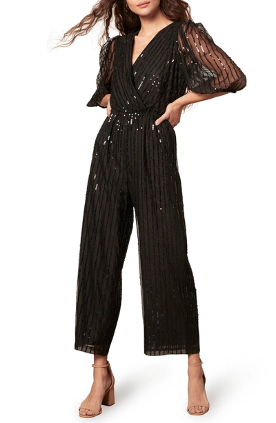 Bb Dakota By Steve Madden Shine Line Jumpsuit In Black