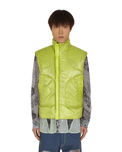 Paria Farzaneh Quilted Padded Ripstop Gilet In Green