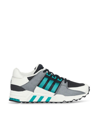 Adidas Consortium Eqt Support 93 Canvas-trimmed Suede And Mesh Sneakers In Cblack/cblack