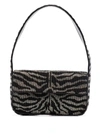 Staud Tommy Beaded Shoulder Bag In Black
