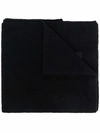 DONDUP LOGO-PATCH KNITTED SCARF