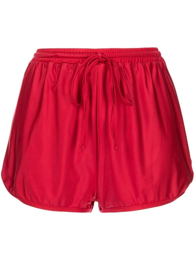 Duskii Mel Swim Shorts In Red