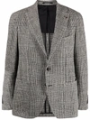 TAGLIATORE CHECK-PRINT SINGLE-BREASTED BLAZER