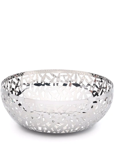 Alessi Cactus! Open-work Fruit Bowl (19cm) In Silver