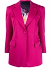 Lanvin Cropped Sleeve Blazer In Pink