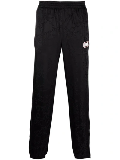 Cool Tm Chain-print Slip-on Track Trousers In Black
