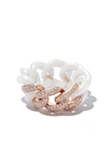 Shay 18kt Rose Gold Medium Link Diamond Ring In Rose Gold Ceramic
