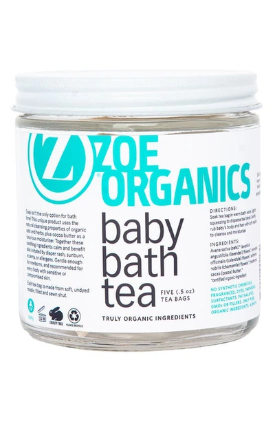Zoe Organics Baby Bath Tea In Turquoise