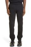 Burberry Milo Cotton-blend Jersey Track Pants In Black