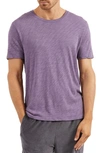 Atm Anthony Thomas Melillo Slub Crewneck T-shirt In Faded Grape